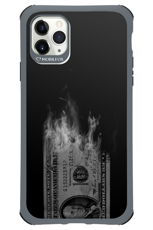 Money Burn B&W - Apple iPhone 11 Pro Max