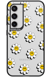 Smiley Flowers Transparent - Samsung Galaxy S24