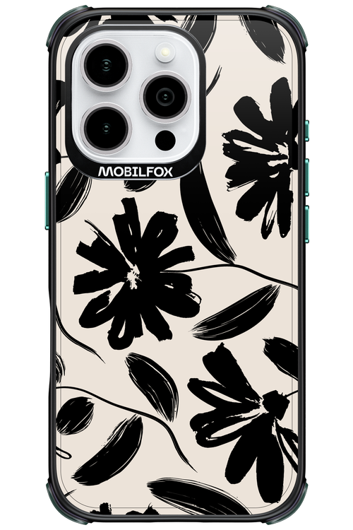 Monochrome Flowerss - Apple iPhone 16 Pro