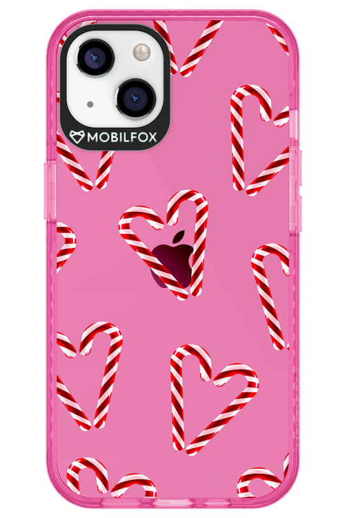 Candy Cane Hearts - Apple iPhone 13