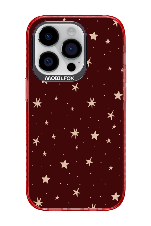 Burgundy Stars - Apple iPhone 14 Pro