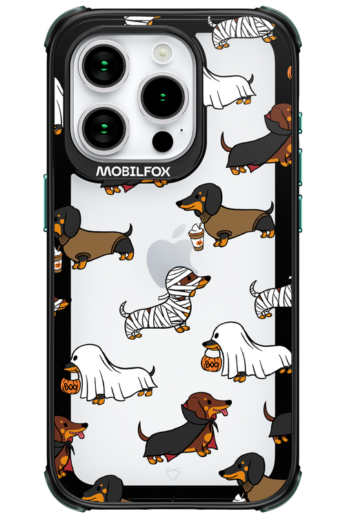 Scary Dachshund (Transparent) - Apple iPhone 15 Pro