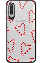 Candy Cane Hearts - Samsung Galaxy A70