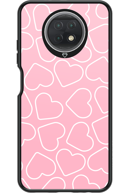 Line Heart Pink - Xiaomi Redmi Note 9T 5G