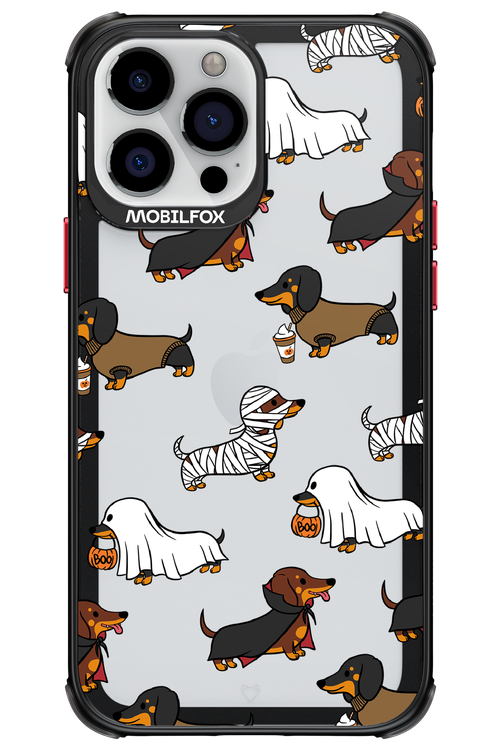 Scary Dachshund (Transparent) - Apple iPhone 13 Pro Max