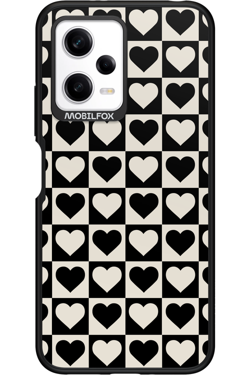Checkered Heart - Xiaomi Redmi Note 12 5G