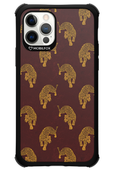 Burgundy Leopard Pattern - Apple iPhone 12 Pro