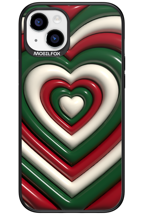 XMAS Hearts - Apple iPhone 15 Plus