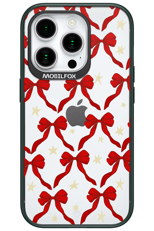 Bow & Stars (Transparent) - Apple iPhone 15 Pro