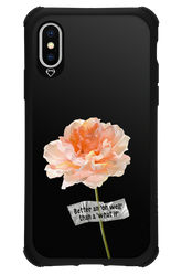 Flower Black - Apple iPhone XS