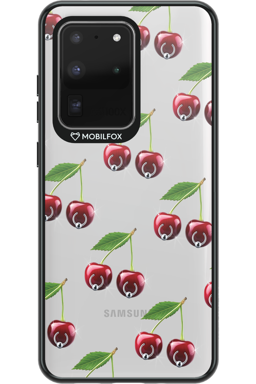 Spicy Cherries Transparent - Samsung Galaxy S20 Ultra 5G