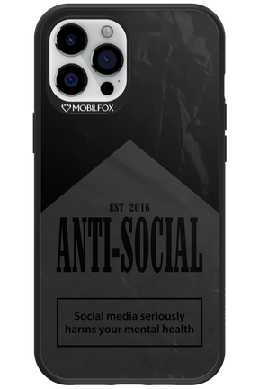ANTI-SOCIAL (BLVCK) 2.0 - Apple iPhone 12 Pro Max