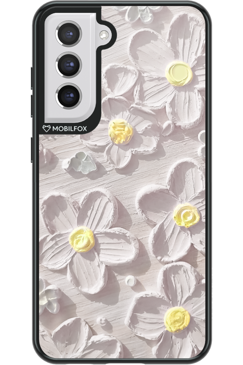 White Flowers 2.0 - Samsung Galaxy S21 FE