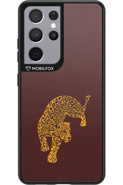 Burgundy Leopard - Samsung Galaxy S21 Ultra