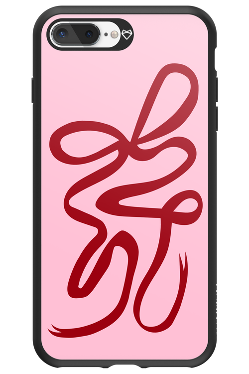Burgundy Bow - Apple iPhone 7 Plus