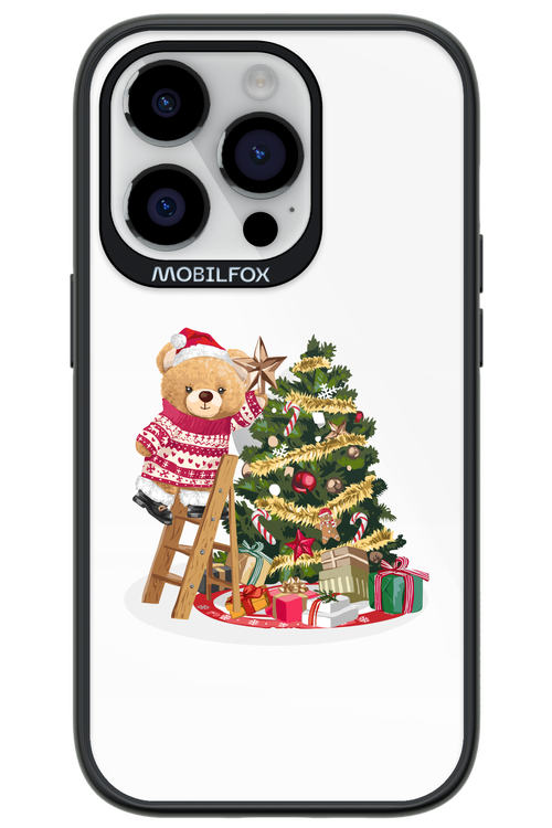 Christmas Bear (Transparent) - Apple iPhone 14 Pro