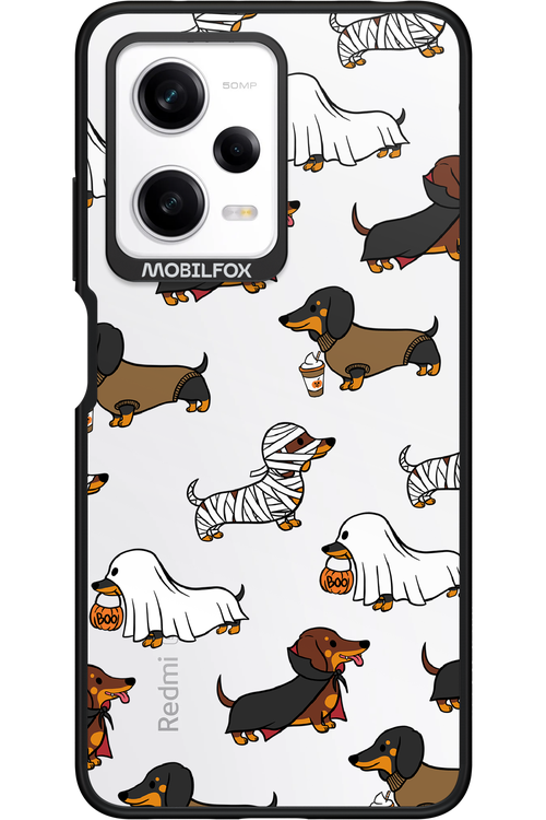Scary Dachshund (Transparent) - Xiaomi Redmi Note 12 Pro 5G