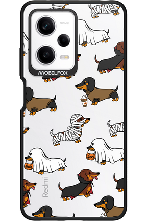 Scary Dachshund (Transparent) - Xiaomi Redmi Note 12 Pro 5G