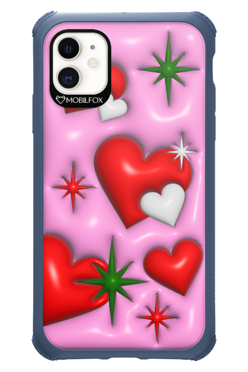 Holiday Hearts - Apple iPhone 11