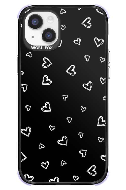 Monochrome Hearts 2.0 - Apple iPhone 14 Plus