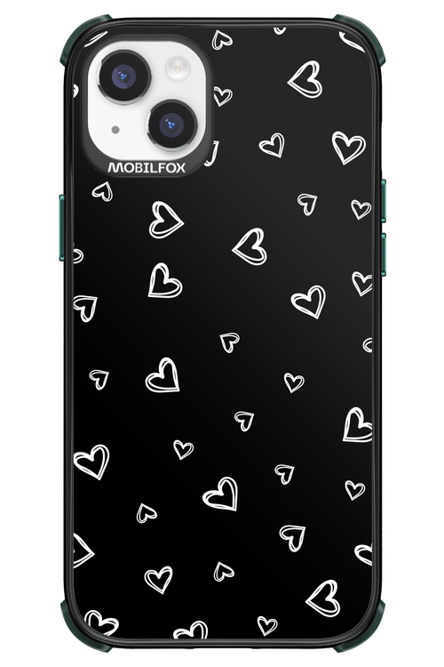 Monochrome Hearts 2.0 - Apple iPhone 14 Plus