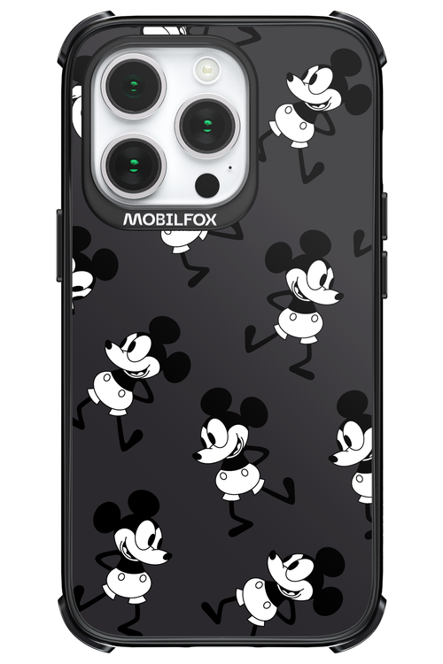 Iconic Mouse (antracite pattern) - Apple iPhone 14 Pro