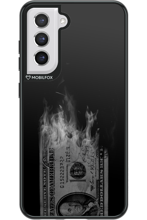 Money Burn B&W - Samsung Galaxy S21 FE