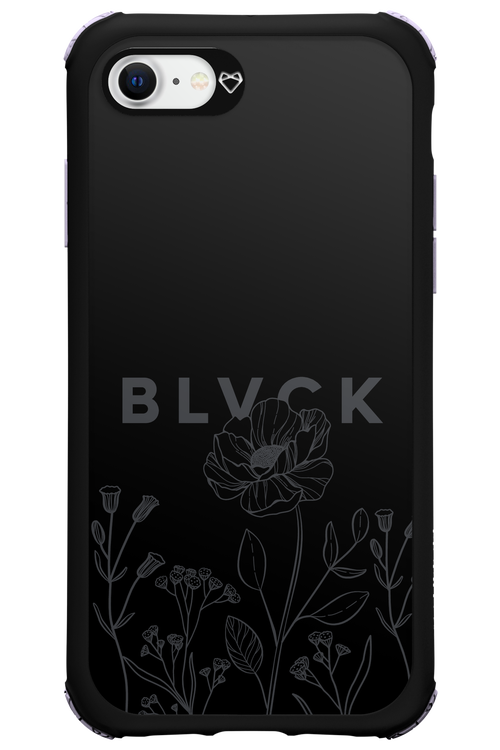 Black Flowers - Apple iPhone 8