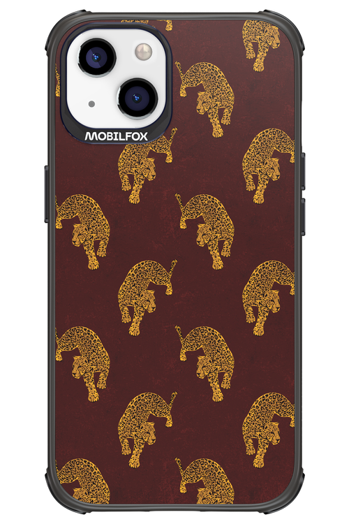 Burgundy Leopard Pattern - Apple iPhone 13