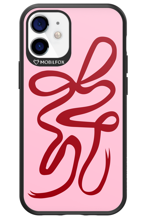 Burgundy Bow - Apple iPhone 12 Mini