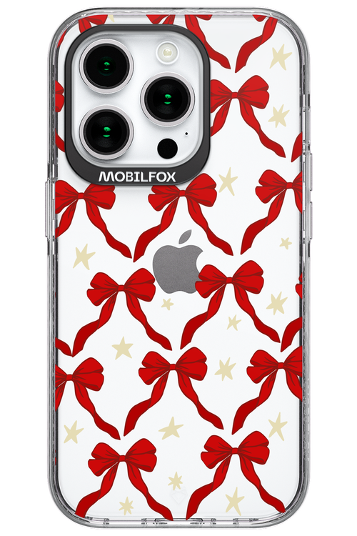 Bow & Stars (Transparent) - Apple iPhone 15 Pro
