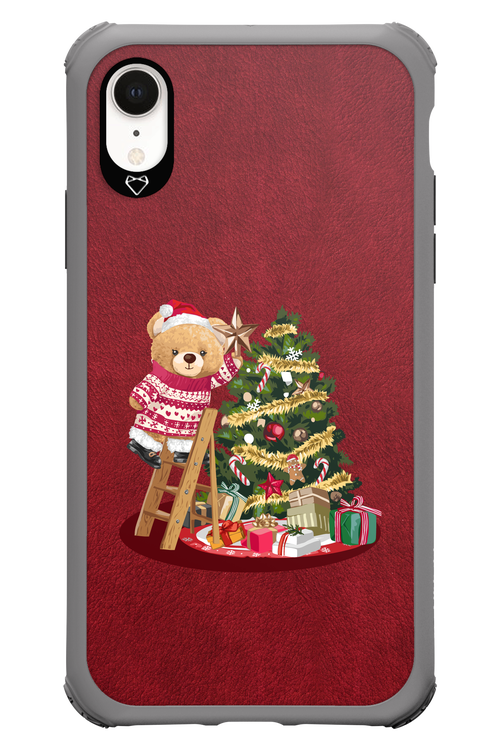 Christmas Bear (Burgundy) - Apple iPhone XR