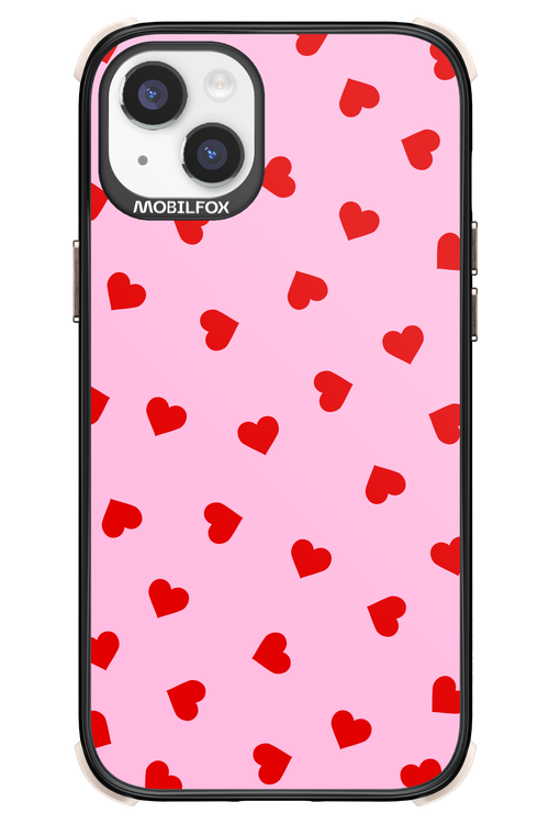 Sprinkle Heart Pink - Apple iPhone 14 Plus