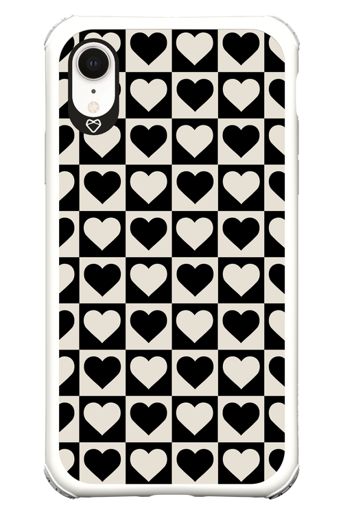 Checkered Heart - Apple iPhone XR