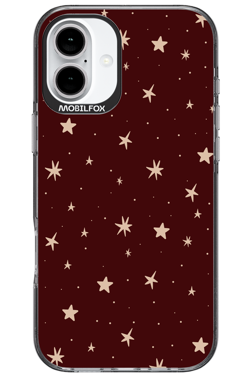 Burgundy Stars - Apple iPhone 16 Plus