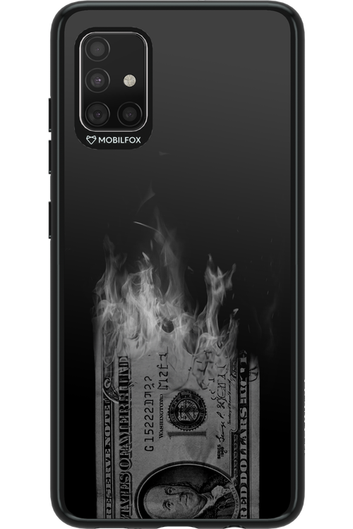 Money Burn B&W - Samsung Galaxy A51