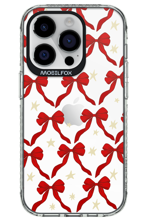 Bow & Stars (Transparent) - Apple iPhone 14 Pro