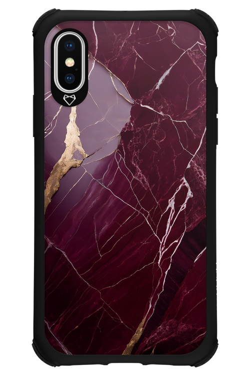 Burgundy Marble - Apple iPhone XS