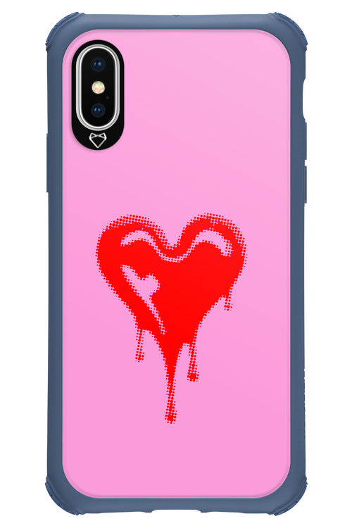 Heart Pink - Apple iPhone X