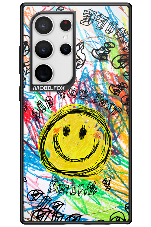 Crayon Smiley Colorful - Samsung Galaxy S24 Ultra