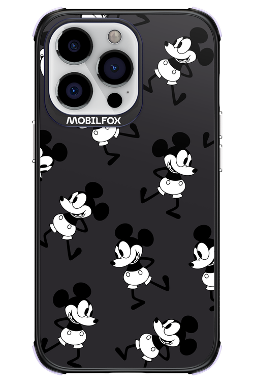 Iconic Mouse (antracite pattern) - Apple iPhone 13 Pro