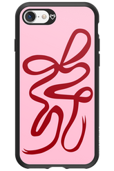 Burgundy Bow - Apple iPhone 8