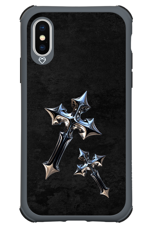 Chrome Crosses - Apple iPhone XS