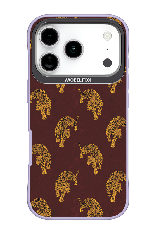 Burgundy Leopard Pattern - Apple iPhone 17 Pro