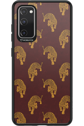 Burgundy Leopard Pattern - Samsung Galaxy S20 FE