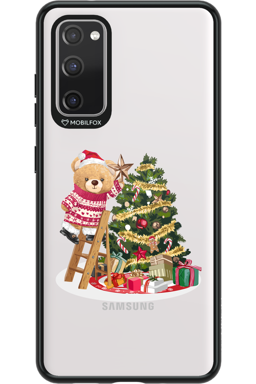 Christmas Bear (Transparent) - Samsung Galaxy S20 FE