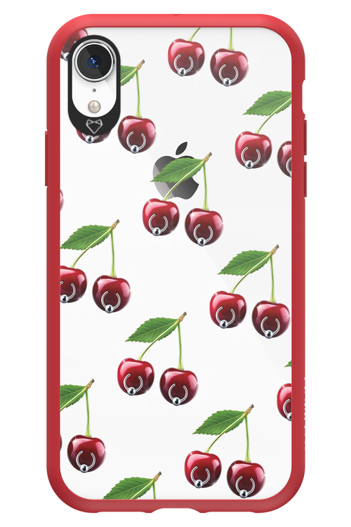 Spicy Cherries Transparent - Apple iPhone XR