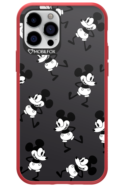 Iconic Mouse (antracite pattern) - Apple iPhone 12 Pro