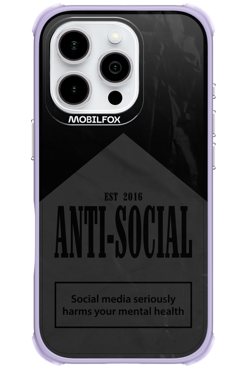 ANTI-SOCIAL (BLVCK) 2.0 - Apple iPhone 16 Pro