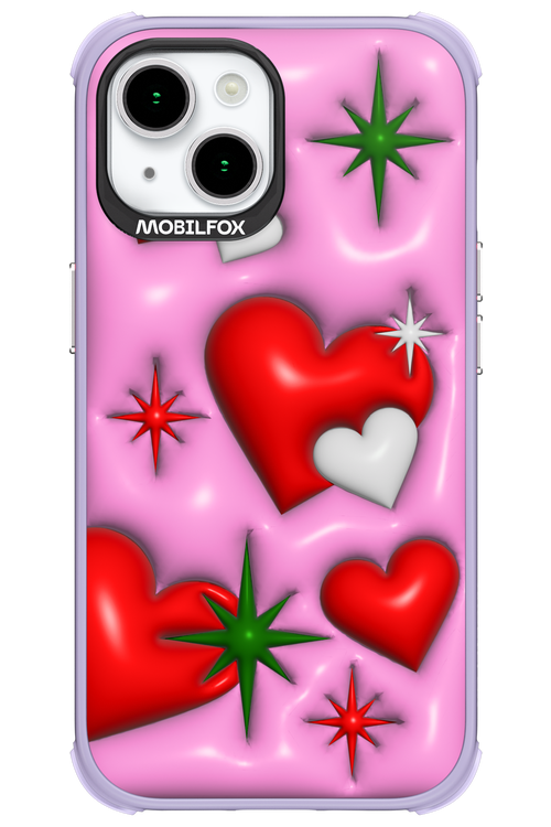 Holiday Hearts - Apple iPhone 15